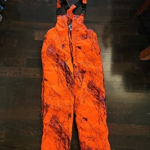 Hunter Orange Bibs(Medium)